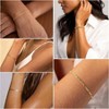 Chain Bracelets for Women, Trendy Waterproof Jewelry Sets, Stackable Beaded Figaro Herringbone Paperclip Chain Bracelet Pack. - 4 of 4