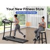Folding Treadmill for Home with Incline & Heart Rate Sensor, 2.5HP Quiet Motor, USB Charging, Portable Running Walking Machine, 300lbs Capacity - 2 of 4
