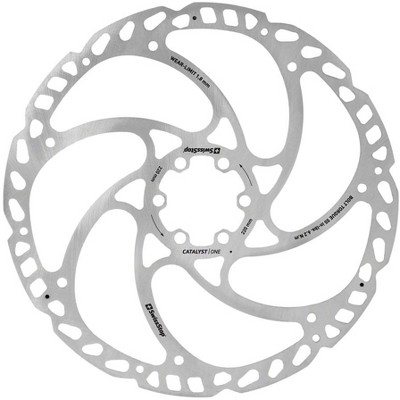SwissStop Catalyst One Disc Rotor - 220mm, 6-Bolt, Silver