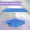 Gulches Tri-Fold Folding Exercise Mat with Carrying Handle for Mixed Martial Arts, Gymnastics and Home Gym Protecting Floor, 2 Inch Thick. - 2 of 4