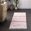 Nuloom Seraphina Mottled Stipe Cotton Tassel Indoor Area Rug - 2 of 4