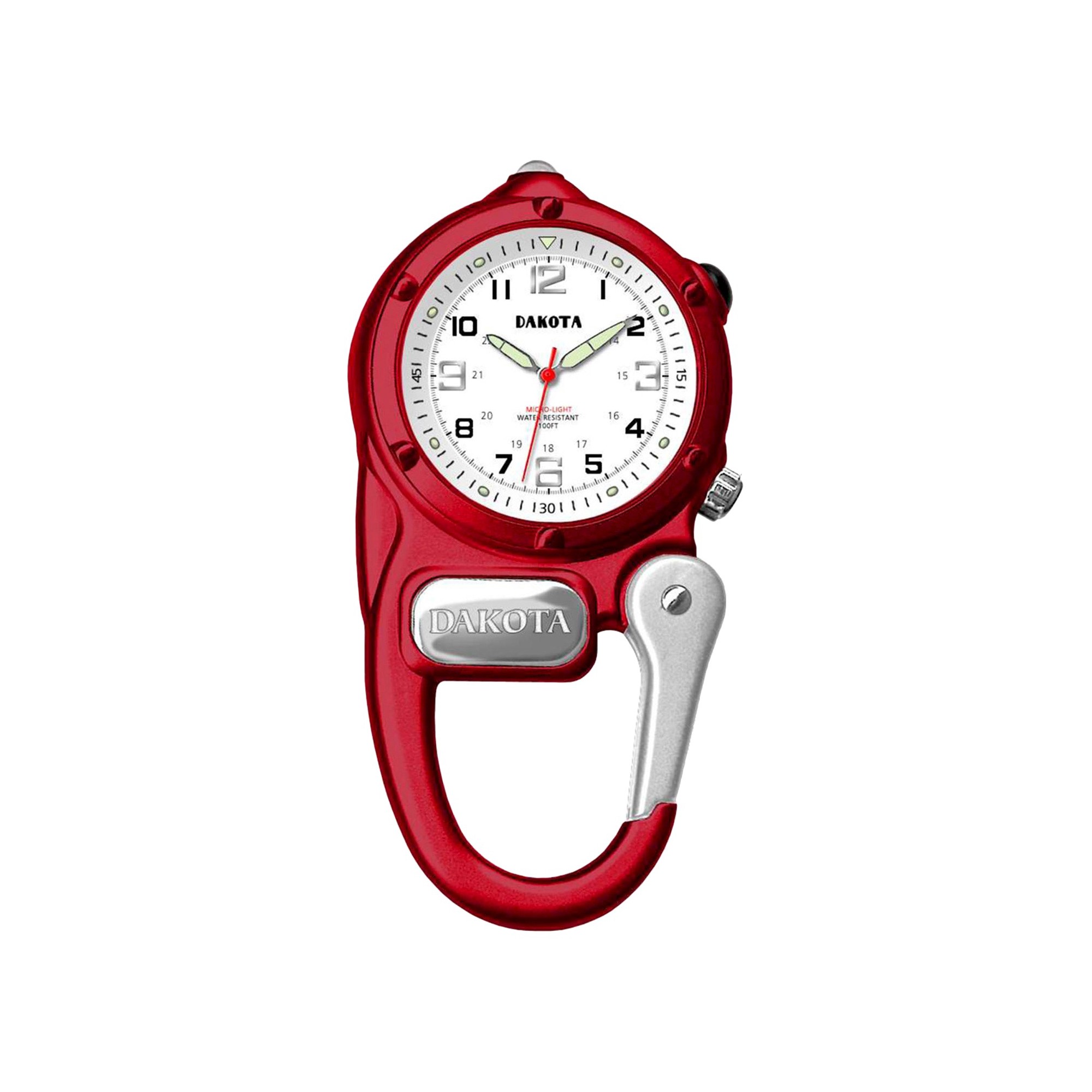 Men's Dakota Mini Clip Microlight Watch - Red, Size: Small