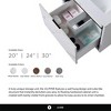 Fine Fixtures - Wall Mount Bathroom Vanity and Sink, Knob Free Design - Alpine Collection - 3 of 4