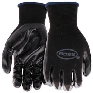 Boss JobMaster Men's Indoor/Outdoor Palm Gloves Black/Gray L 1 pair - 1 of 1