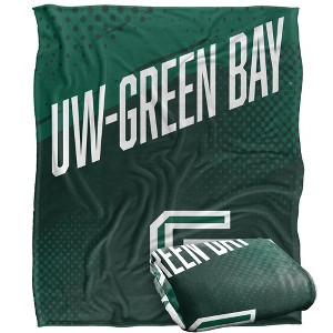 University Of Wisconsingreen Bay Fan Zone Silky Touch Super Soft Throw Blanket 50x60 - 1 of 4