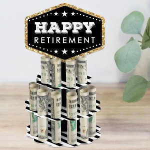 Big Dot of Happiness Happy Retirement - DIY Retirement Party Money Holder Gift - Cash Cake - 1 of 4