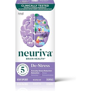 Schiff Neuriva Brain Performance De-Stress Cap 30Ct - 1 of 4
