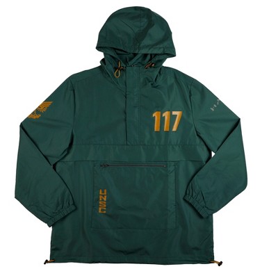 Halo 117 Unsc Long Sleeve Green Men's Hooded Jacket : Target