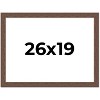 PosterPalooza | 26x19 Wide Barnwood Picture Frame, UV Acrylic, 6 Finishes - Grey, Brown, White, and Black - 2 of 4