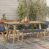 TiramisuBest Gold Bedroom Bench - Champagne Solid Wood & MDF Entryway, 54x18x19 Inches - 2 of 4