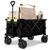 Gulches Portable 400L Collapsible Wagon - Heavy Duty Folding Cart with Big Wheels, 450LB Capacity, Ideal for Camping & Sports - 2 of 4