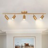 LLHZSY Modern 5-Head GU10 Ceiling Track Light Fixture Gold Linear Bullet Spot Light - 43 7/10" - 2 of 4