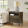 Davide 2 - Drawer Solid Wood Nightstand Transitional Nightstand|KARAT HOME - 2 of 4