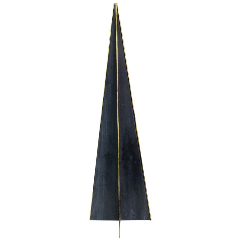 Northlight 20" Blue and Gold Triangular Christmas Tree Tabletop Decor, 5 of 8