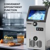 ROVSUN Commercial Ice Maker Machine with 2 Water Inlets, Freestanding Ice Machine with 24lbs Storage Bin, Ice Scoop & Water Filter - 4 of 4