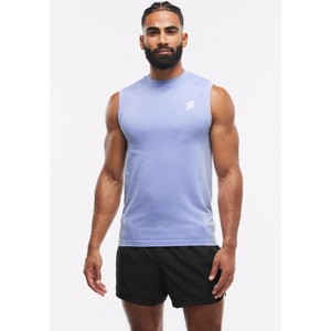 Peloton Men's Seamless Muscle Tank, Ice Blue - 1 of 4