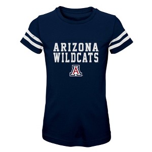 NCAA Arizona Wildcats Girls' Striped T-Shirt - 1 of 1