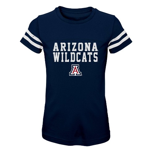 NCAA Arizona Wildcats Girls' Striped T-Shirt - image 1 of 1