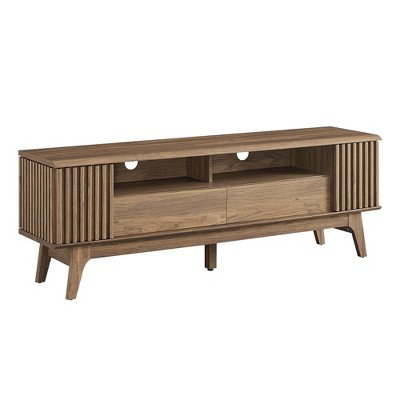Modway Eudora 60 Inch TV Stand – Mid-Century Modern Media Console with Storage Cabinets and Cable Management – Fits TVs up to 65"