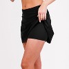 Calypsa Women's Chlorine Resistant High Waisted Mini Swim Skirt With Shorts - image 3 of 4