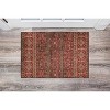 HomeStock Washable Neil Garnet/Ivory 2x3, Machine Woven with Printed Designs, Transitional - 3 of 4