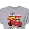 Women's - Disney - Lightning McQueen Seven-Time Champ Cropped Graphic T-Shirt - 2 of 4