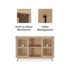 Plank+Beam Mid Century Modern Solid Wood Sideboard with 2 Doors, 49" TV Stand for Living Room - 3 of 4