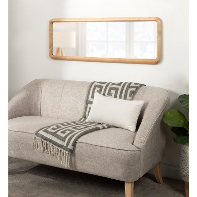 Scandinavian Mid-Century Modern Birchwood Full-Length Mirror - 16x48