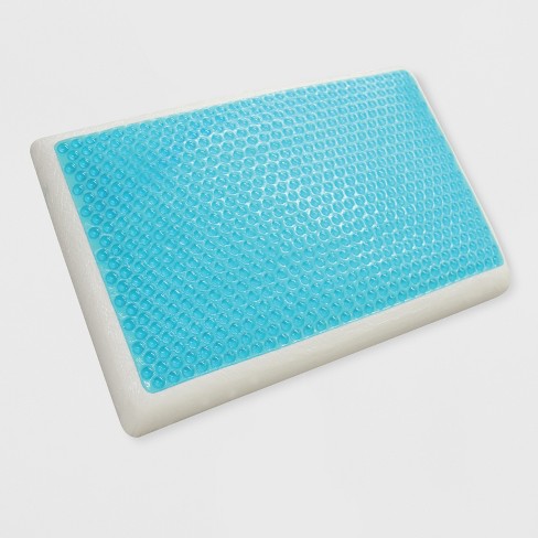 Standard Reversible Cool Gel And Memory Foam Pillow White 