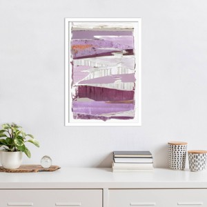 Amanti Art Collage IV Lavender Version by PI Studio Wood Framed Wall Art Print - 1 of 4