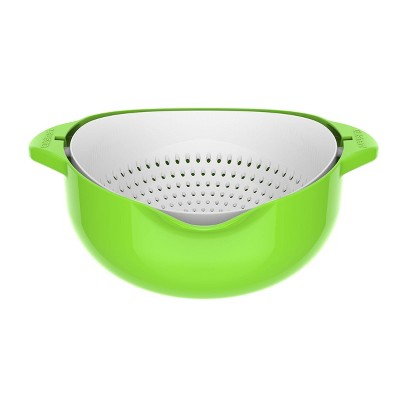 Cuisinart 5qt Green and White Swing Basket Colander - CTG-00-SCLD