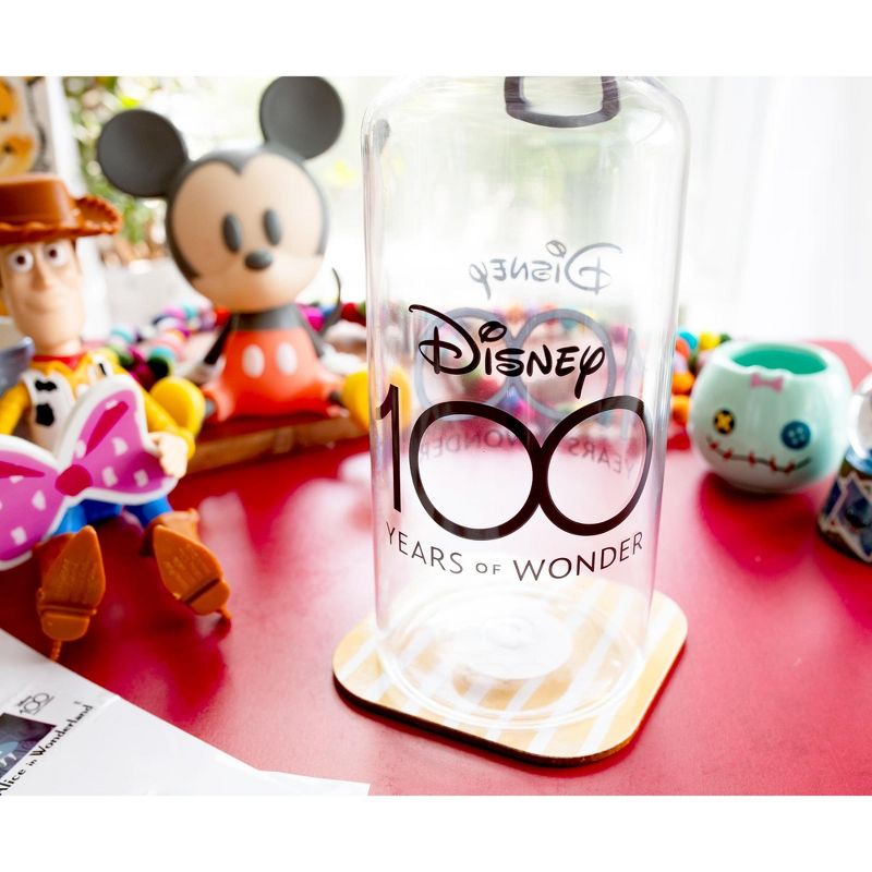 Silver Buffalo Disney 100 Years of Wonder 32-Ounce Twist Spout Water Bottle and Sticker Set, 4 of 10