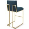 Modway Privy Gold Stainless Steel Upholstered Fabric Bar Stool - 3 of 4