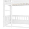 KTMBDW Bunk Bed, Bunk Bed Frame with Ladder and Guardrail, Wood Slats for Dormitory and Bedroom, Space Saving - 4 of 4