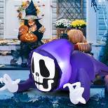 Costway 4 Ft Halloween Inflatable Ghost Outdoor & Indoor Halloween Decoration