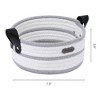 REGALWOVEN Cotton Rope Handcrafted Odorless Compact Open Storage Bins 1 Pc - 3 of 4