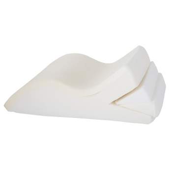 Adjustable Leg Wedge Support Cushion With White Cover - Bluestone
