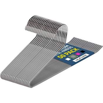 Lifemaster Metal Slack Non-slip Pants Hangers (grey) : Target
