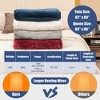 Tangkula 62"x84"/84"x90" Heated Blanket Twin/Queen Size Electric Heated Throw Blanket w/ Timer - 4 of 4