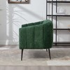 Sapphtopaz Modern Accent Chair with Tufted Back Upholstered Comfy Leisure Armchair with Metal Legs Lounge Sofa Chair for Living Room,Bedroom - 3 of 4
