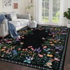 Washable Hallway Runner Rug – Non-Slip Botanical Floral Carpet for Bedroom, Living Room, Guest Room - 2 of 4