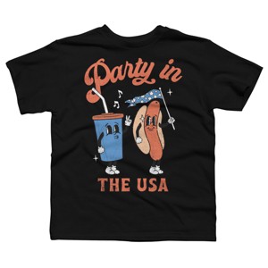 Boy's Design By Humans Party In The USA, 4th of July By T-Shirt - 1 of 2