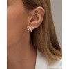 Gold Stud Earrings for Women - Dainty Bow 14K Gold/Silver Plated Pearl Earrings - Trendy Cute Ribbon Minimalist Jewelry Gifts for Her - 3 of 4