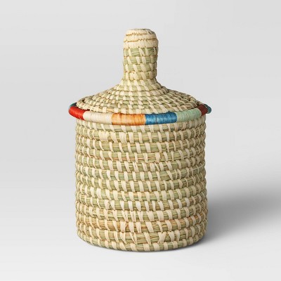 Photo 1 of All Across Africa Woven Container with Lid - Threshold