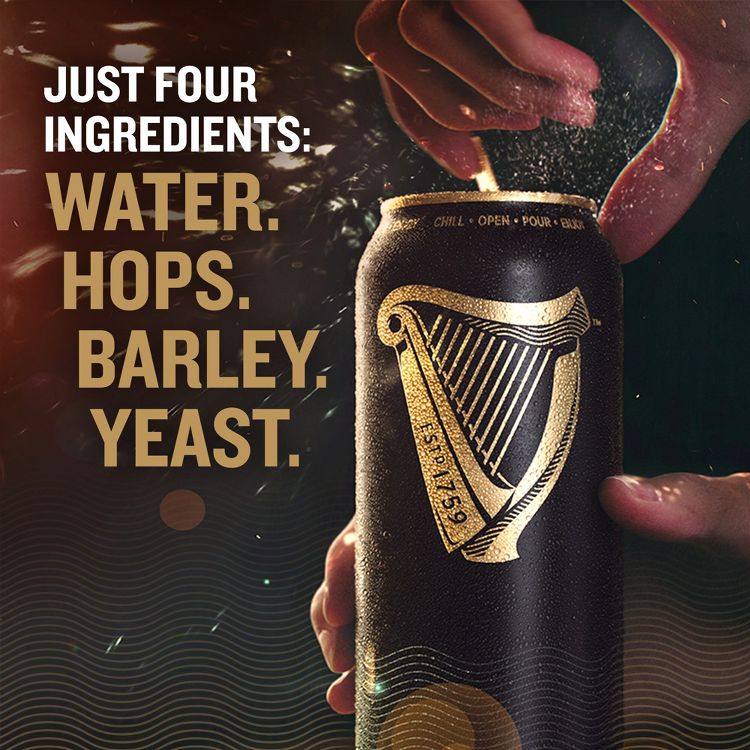 Guinness Draught Beer - 8pk/14.9 fl oz Cans, 5 of 10