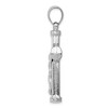 Black Bow Jewelry Men's 14k Yellow or White Gold Reversible Crucifix Pendant, 25 x 49mm - 2 of 4