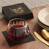 20ct Halloween Paper Disposable Beverage Napkins Black - Threshold™: Skull Pattern, Haunted House Theme, Classic Patterns - 2 of 3
