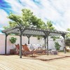 12' x 20' Outdoor Pergola Gazebo Grape Trellis with Stable Structure for Climbing Plant Support - 2 of 4