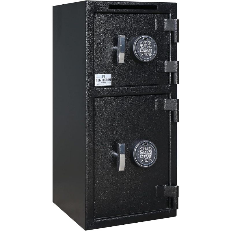 Templeton Safes T859 Large Double Door Depository Drop Safe with Electronic Multi-user Keypad and Key Backups, 1 of 7