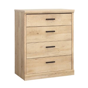Sauder Aspen Post 4 Drawer Dresser Prime Oak: Bedroom Storage, Metal Frame, Spot Clean - 1 of 4